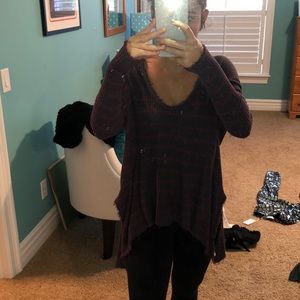 Free People Waffle Sweater